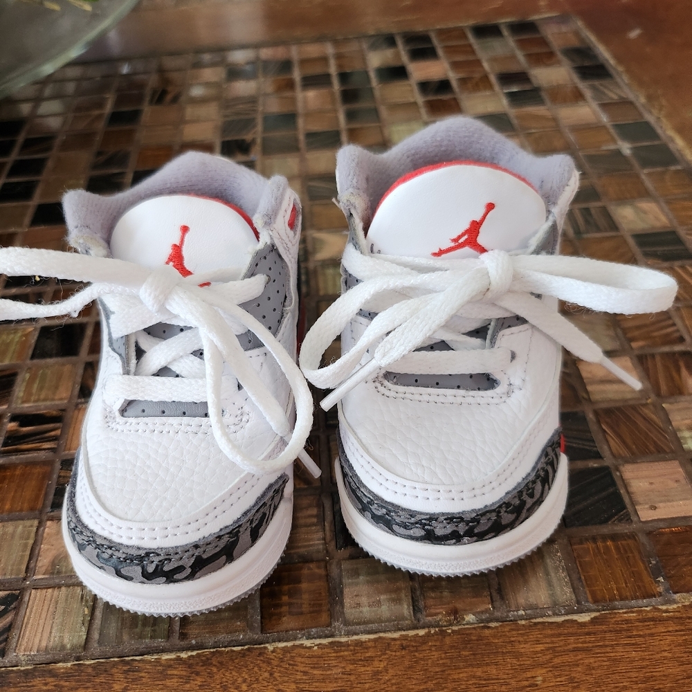Nike Air Jordan 3 Retro (TD) ‘Fire Red’ Toddler Size 3C NEW